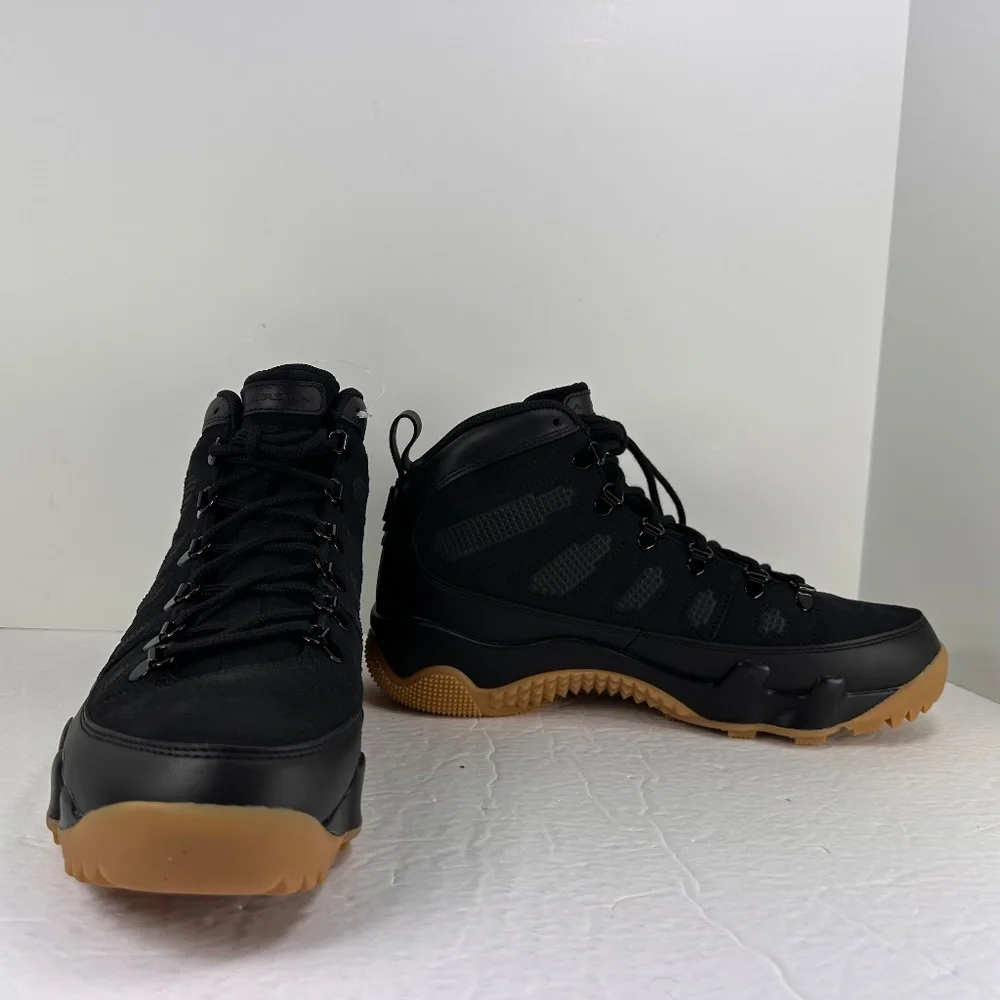 Nike Air Jordan 9 Retro Boots Shoes - Black/ Gum Light Brown (AR4491-025) New - Picture 5 of 13